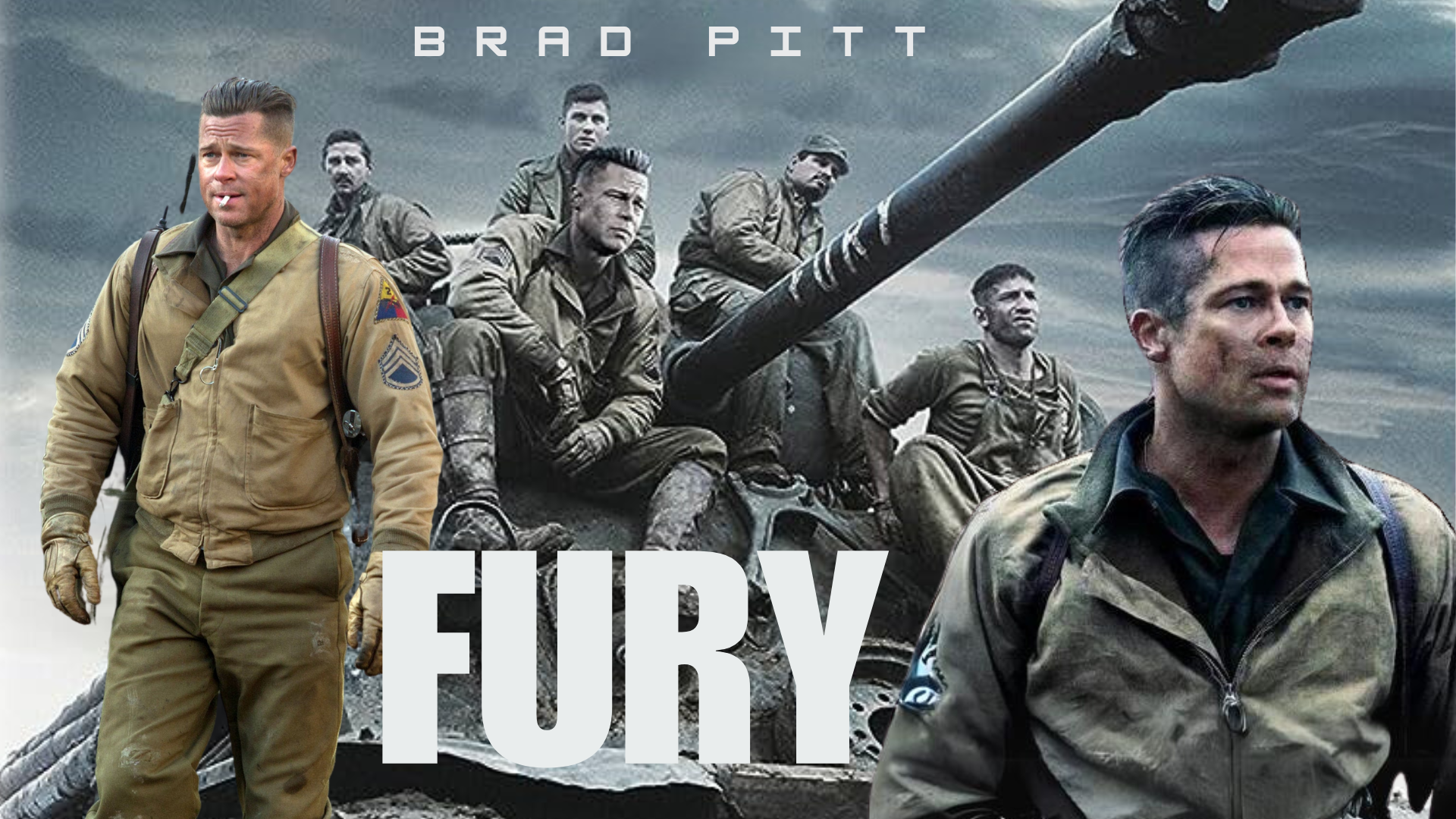 Pitt starred in the World War II film Fury directed by David Ayer